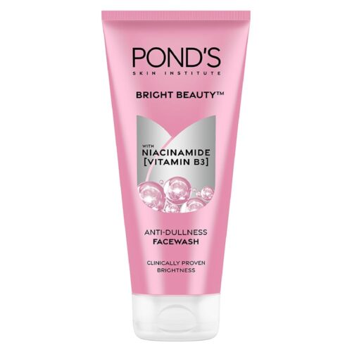 Ponds Bright Beauty Anti-Dullness & Brightening Facewash with Niacinamide | For Glass-Skin Like Shine and with 4X Visibly Brighter Skin, 200gm