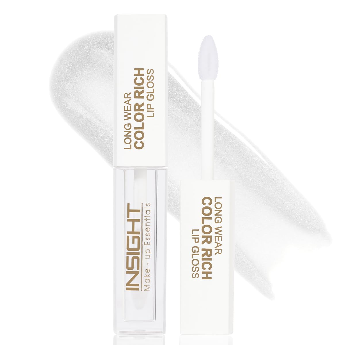 INSIGHT Long Wear Color Rich Lip Gloss ? Frost | Ultra Glossy | Moisturising & Non-Sticky | Enriched with Jojoba Oil | Plumper, Fuller Lips | All Day Wear | 4ml