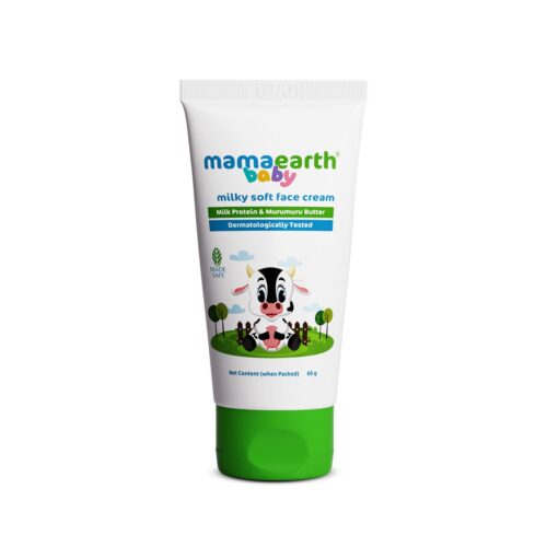Mamaearth Milky Soft Natural Baby Face Cream for Babies, For All Skin Types 60 g