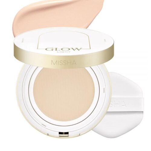MISSHA GLOW CUSHION LIGHT [NO.21P FAIR] | 13g | For Radiant Finish And SPF Protection