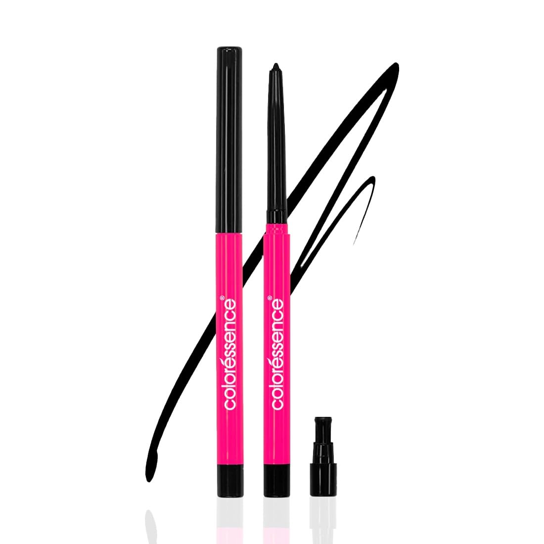 Coloressence Time to Prime Kajal Pencil| Intense Black Color| Matte Finish| Smudge-proof & Waterproof| Stays Upto 12 Hours| Infused with Almond Oil| Bold Black Rich Color Payoff| One Swipe Application