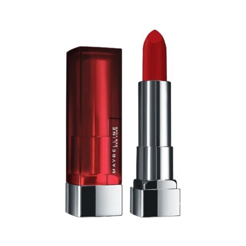 Maybelline New York Color Sensational Creamy Matte Lipstick lasts up to 12 Hours, Hydrate Lips, Rich Creamy Lipstick with Shea Butter, Available in 42 Shades - 690 Siren in Scarlet, 3.9g