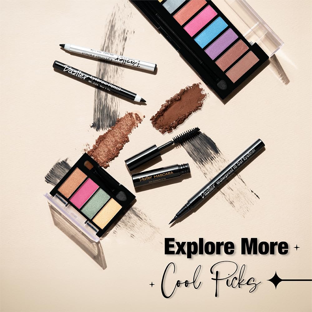 Dazller Hi-Def Eyeliner|Velvet Matte|Water-Resistant|Smudge-Proof|Long Stay|Single Stroke|Precise Application|Black|1.1gram, Gel - Image 4