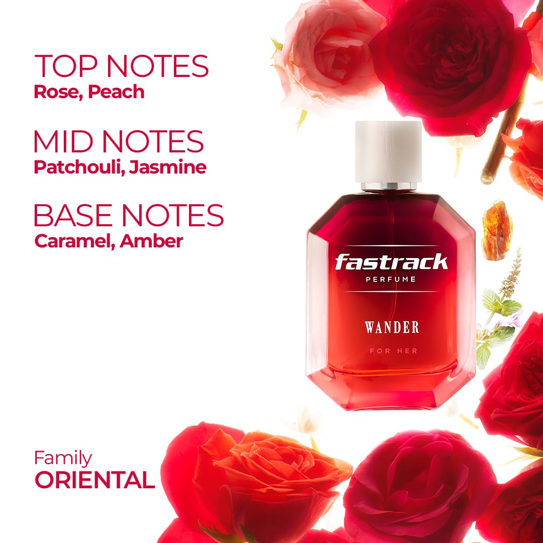 Fastrack Perfume Wander |Perfumes for women | 100 ml EDP |Long lasting Smell |Oriental Perfume crafted by European experts|Best gift for women - Image 3