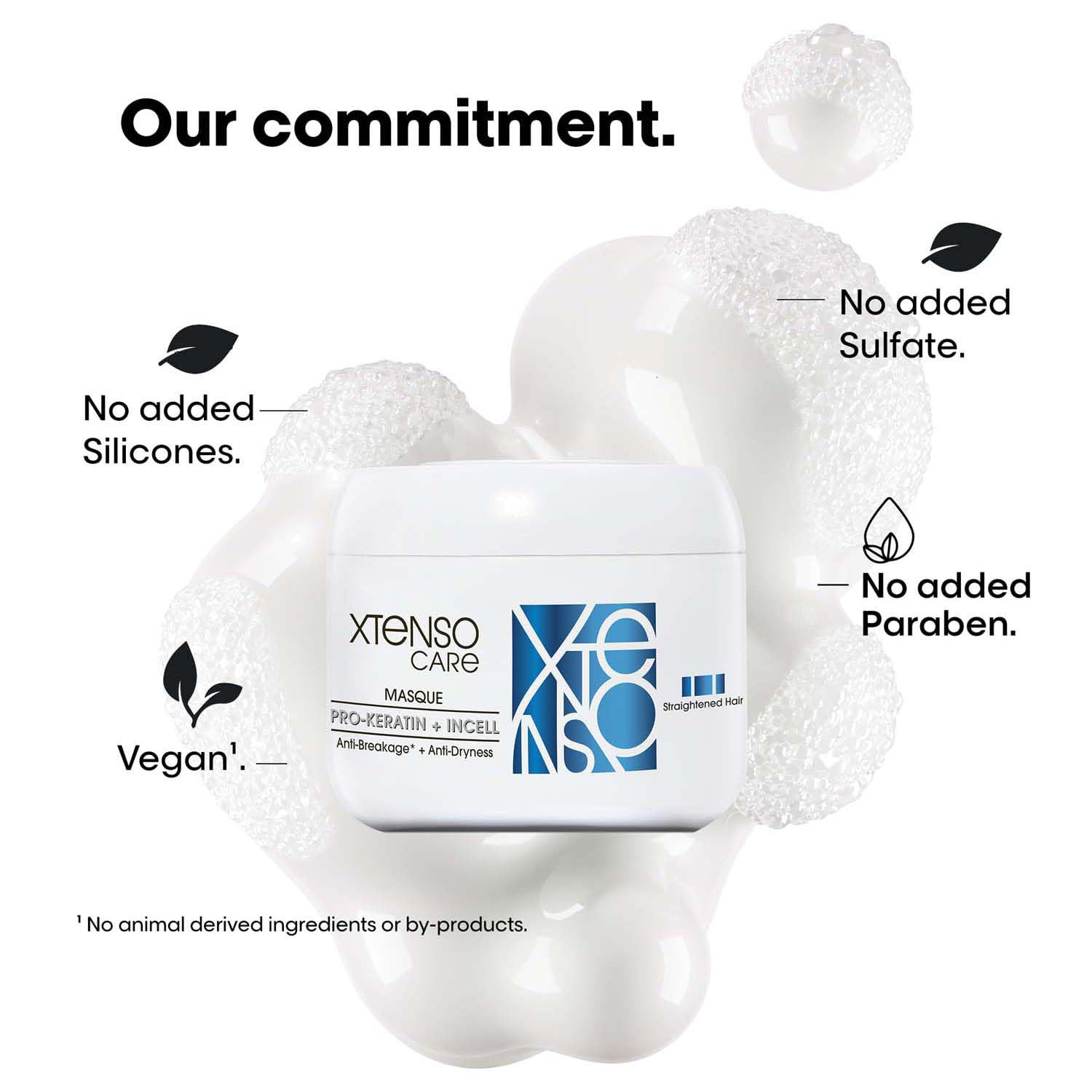 L'Or?al Professionnel Xtenso Care Masque for Frizz-Free, Smooth & Manageable Hair 196gms | Enriched with Pro Keratin & Incell | For Men & Women | Unruly, Unmanageable Hair - Image 3