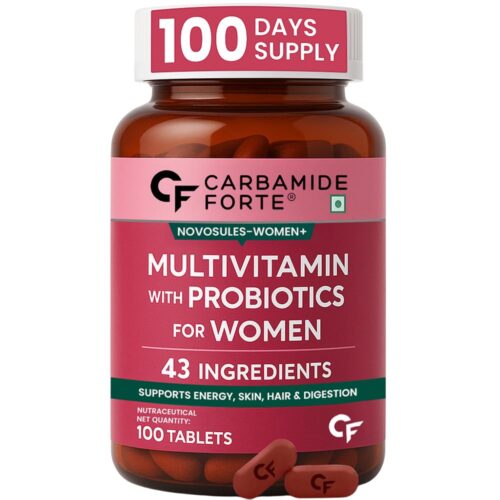Carbamide Forte Multivitamin Tablets for Women | Multi Vitamin Women?s Wellness | Complete Multivitamin for Women with 43 Ingredients | Women Multivitamin Tablets for Energy & Health-100 Veg Tablets