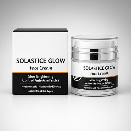 Glow Face Cream for Brightening, Anti-Acne, Pimple Control | Skin Brightening & Radiant Glow Cream Enriched with Hyaluronic Acid, Niacinamide, Kojic Acid (50 gm)