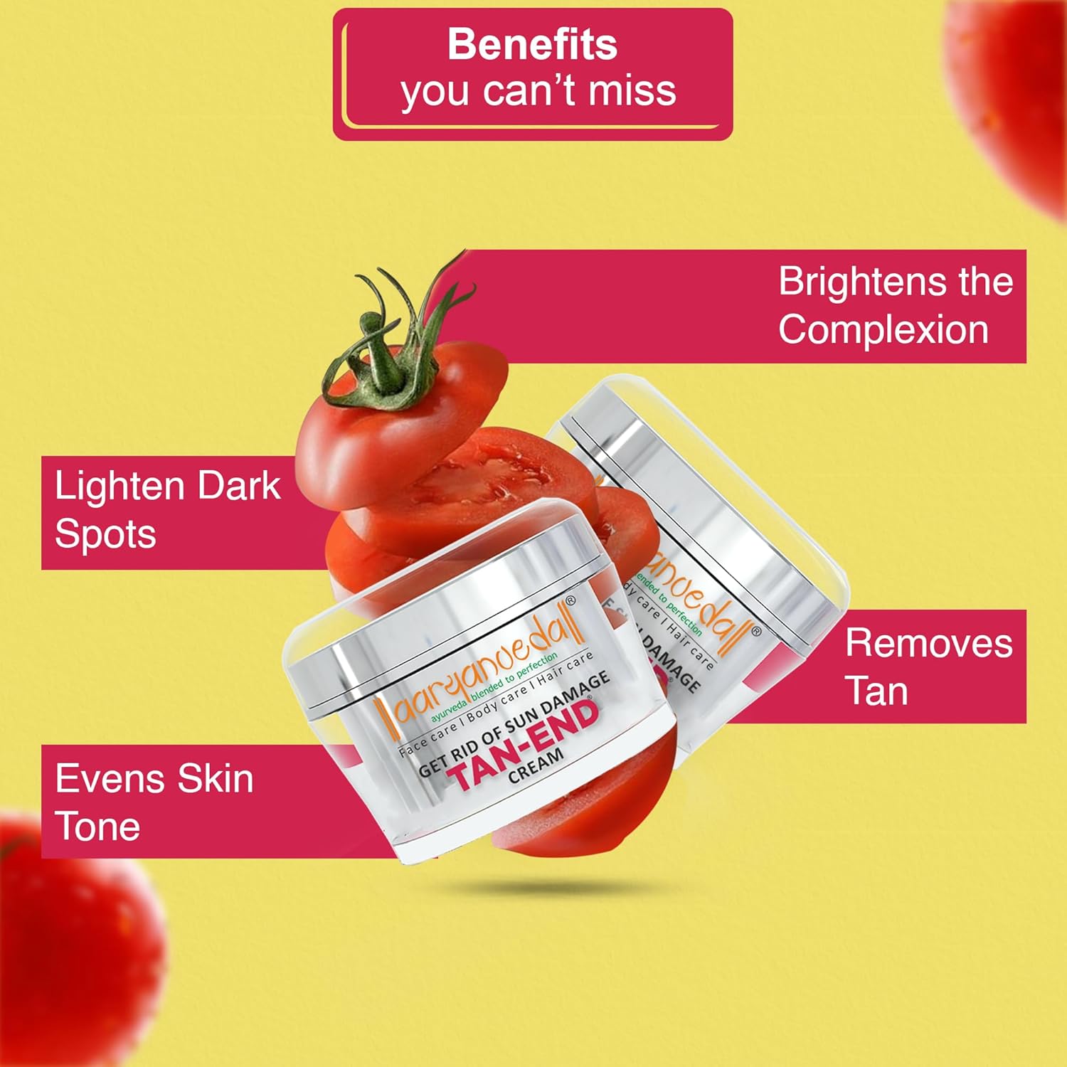 Aryanveda Tanend Face Cream For Fairness, Tan Removal & Anti Oxidant | Man & Women | 50 Gm (Pack Of 1) - Image 6