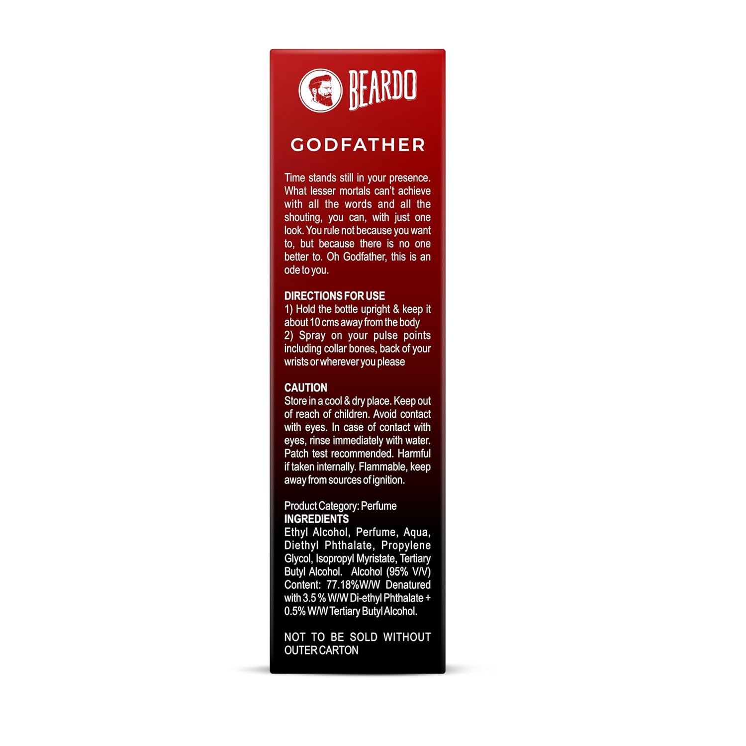 BEARDO Godfather Perfume For Men, 100Ml | Aromatic, Spicy Perfume For Men Long Lasting Perfume For Date Night Fragrance | Body Spray For Men | Valentines Day Gift For Husband | Boyfriend - Image 2