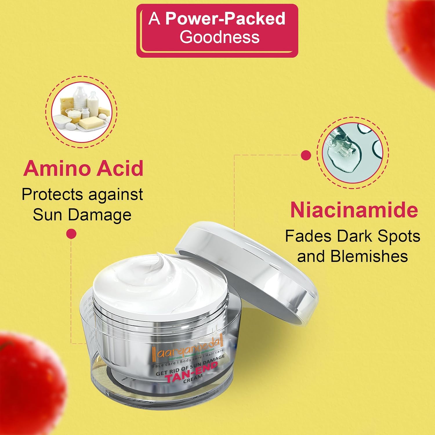 Aryanveda Tanend Face Cream For Fairness, Tan Removal & Anti Oxidant | Man & Women | 50 Gm (Pack Of 1) - Image 5