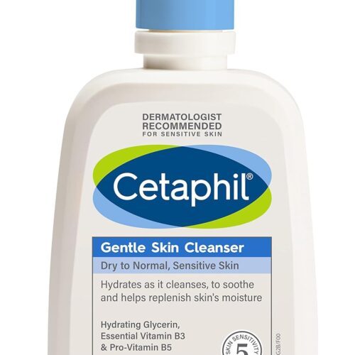 Cetaphil Paraben, Sulphate-Free Gentle Skin Hydrating Face Wash Cleanser with Niacinamide, Vitamin B5 for Dry to Normal, Sensitive Skin - 125 ml